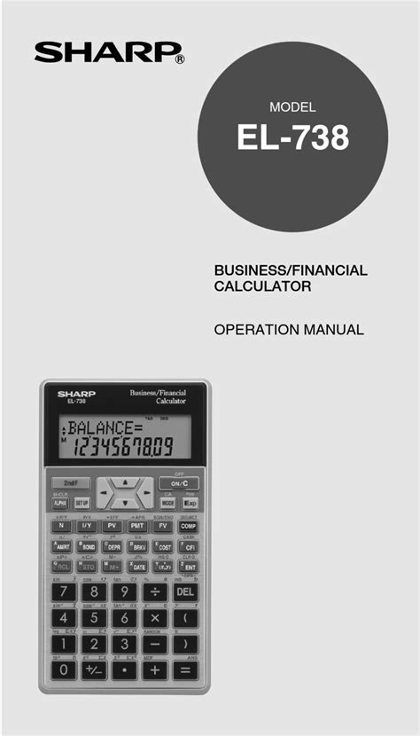 Sharp el 738 financial calculator manual. - Emergencies around childbirth a handbook for midwives third edition.