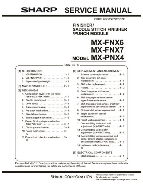 Sharp finisher mx fnx6 mx fnx7 parts guide. - Service manual trucks welcome to scaniatrucks download.