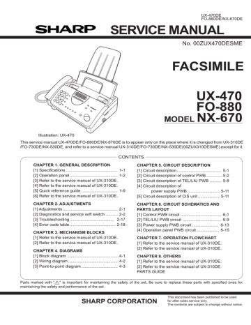 Sharp fo 880 nx 670 facsimile service manual. - Gentle will meditative guidelines for creative consciousness.