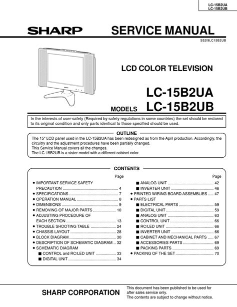 Sharp lc 15b2ua lcd tv service manual download. - Automotive fuel injection systems a technical guide.