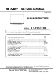 Sharp lc 26sb14u lcd tv service manual. - Suzuki dl1000 v strom service manuale di riparazione 2002 2009.