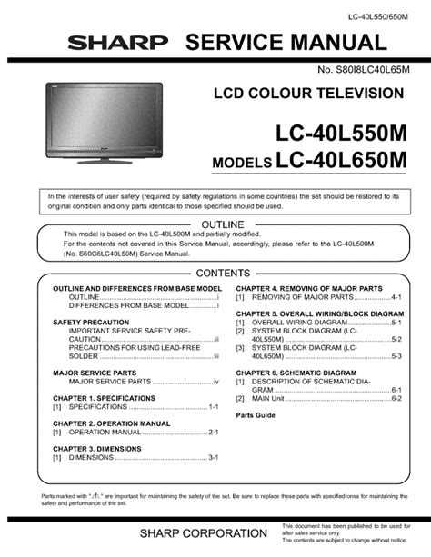 Sharp lc 40l550m lc 40l650m lcd tv service manual download. - An untamed state by roxane gay.