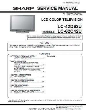 Sharp lc 60le810un led tv service manual repair guide. - Mercury marine 240 hp jet drive efi service repair manual.