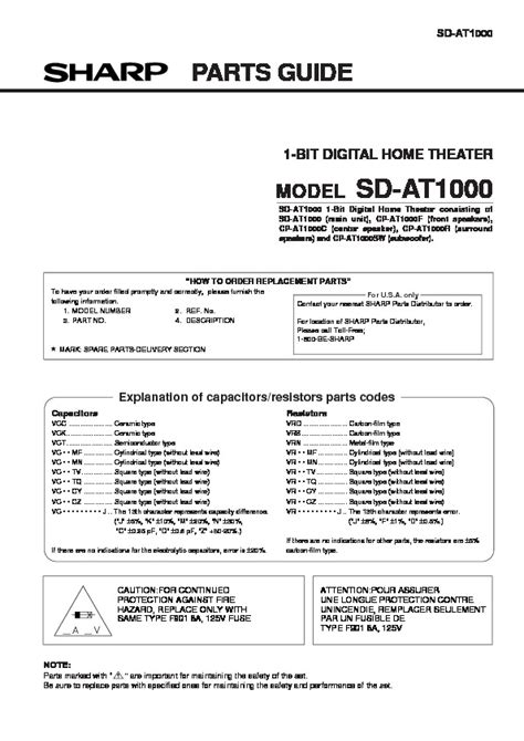 Sharp sd at1000w home theater service manual. - 2004 starcraft pop up camper owners manual.