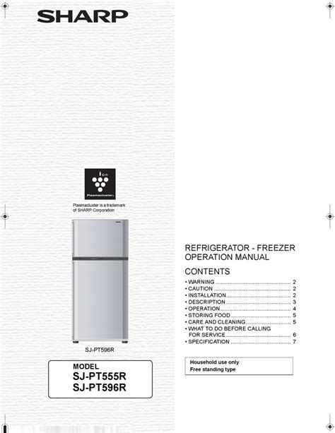 Sharp sj pt555r hs wh refrigerator freezer service manual. - Recht der pauschalreise in deutschland und österreich.