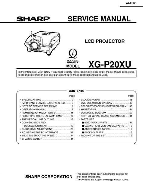 Sharp xg p20xu lcd projector service manual. - 2001 yamaha 25 hp outboard service repair manual.