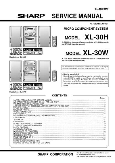 Sharp xl 30h xl 30w service manual. - Ford three speed manual transmission overdrive.