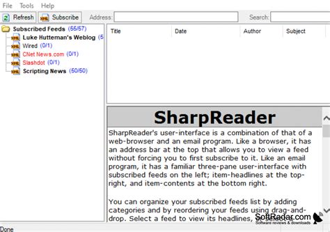 SharpReader for Windows