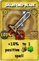 Supercharge and sharpened blade - Page 1 - Wizard101 Forum and Fansite Community. 