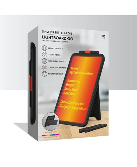 Sharper Image LightBoard LED Writing Pad with Stand.