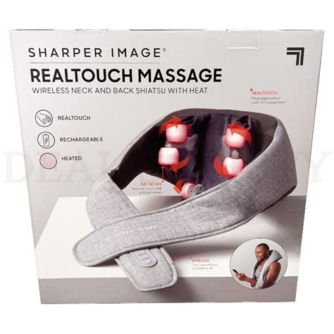 Sharper Image Realtouch Wireless Neck and Back Shiatsu …