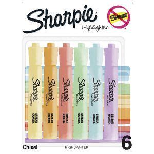 Sharpie Tank Highlighters 6 Pack Pastel Officeworks