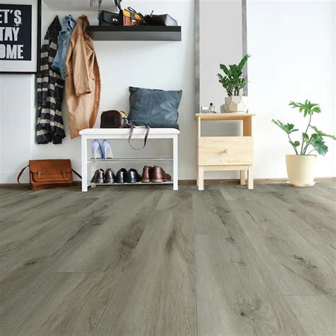 Shop procore legacy oak gray 3.2-mil x 6-in w x 36-in l interlocking luxury vinyl plank flooring (22.84-sq ft/ carton) at Lowes.com