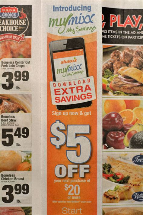 Maximize your savings with the Shaw's Deals & Delivery app! Get all your deals, coupons and rewards in one easy place with up to 20% in weekly savings.* One app handles all your shopping needs from planning your next store run to ordering DriveUp & Go™ or letting us deliver to you. Download and register to start saving.. 