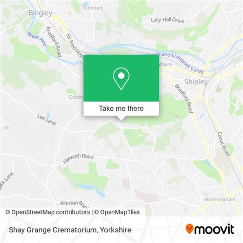 Shay grange crematorium map.  Based off Long How to get to Shay Grange ...