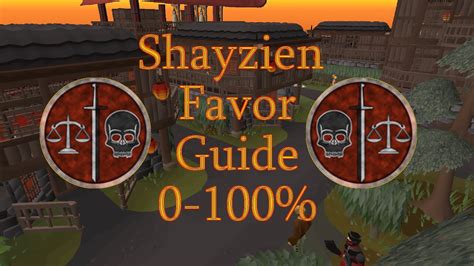 Feb 17, 2019 · Welcome to my 100% Shayzien House Favour Guide for Old School Runescape. This guide shows the absolute fastest way to gain favour, as well as the rewards and... . 