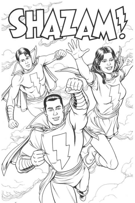 Shazam Coloring Pages