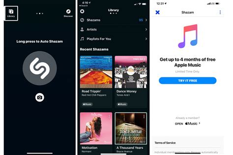 Shazam apple music free trial. Nov 10, 2023 · Step 4 - It will take you the apple music apple, use the 3 months Step 5 - When your subscription ends, delete the Shazam Step 6 - Re-download Shazam Step 7 - The prompt will come back when you enter Shazam Step 8 - You unlocked the unlimited apple music glitch. Don’t forget to cancel the subscription after the free trial ends. … 