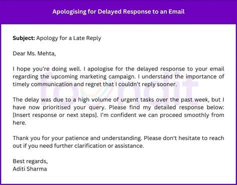 She took two days to reply.  In a world of instant communication, delayed replies can W...