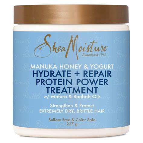 Shea moisture hydrate and repair. Shea Moisture, Manuka Honey & Yogurt, Hydrate Repair Protein Treatment With Mafura & Baobab Oils 8 oz (Pack of 2) 231 4.5 out of 5 Stars. 231 reviews Frequently bought together, Shea Moisture, Manuka Honey & Yogurt, Hydrate Repair Protein Treatment With Mafura & Baobab Oils 8 oz (Pack of 2) 