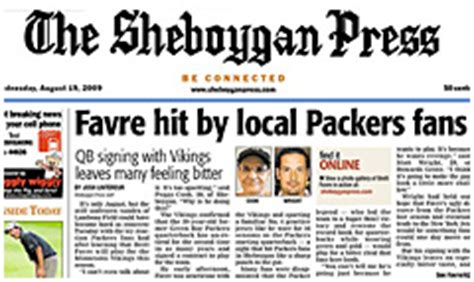Sheboygan press online. Green Bay Packers fans can catch the latest team news, features, commentary, blogs, scores, photo galleries, video and audio at PackersNews.com. 