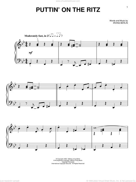 Sheet Music : Puttin