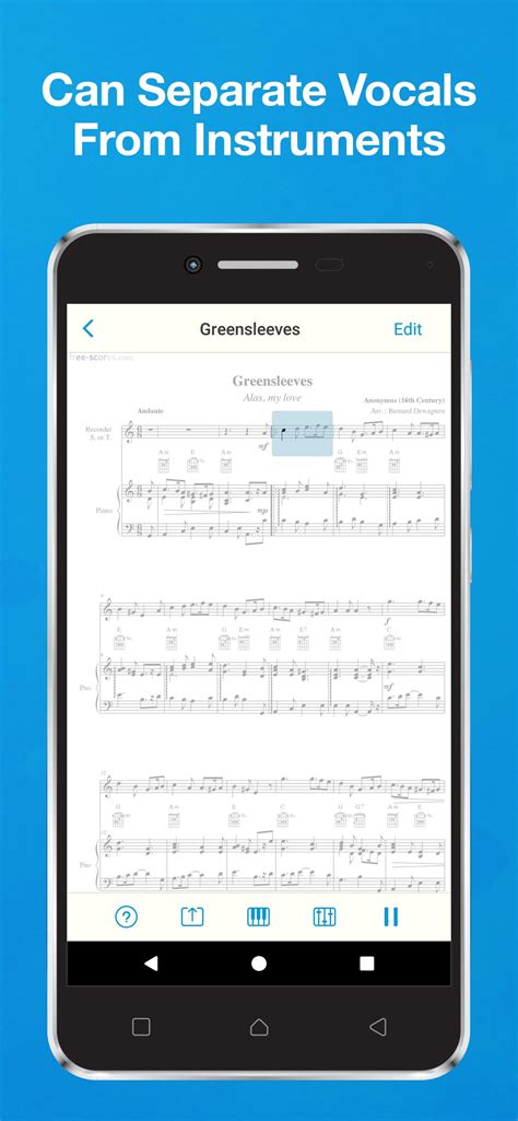 Sheet Music Scanner Notes Reader für Android Download