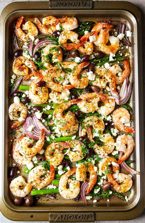 Sheet Pan Mediterranean Shrimp Garden in the Kitchen
