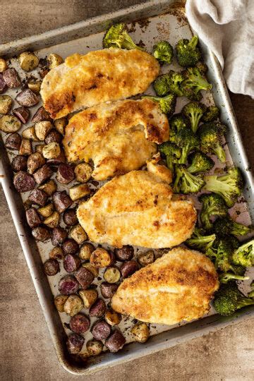 Sheet Pan Parmesan Chicken and Veggies