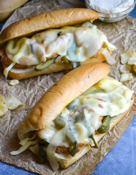 Sheet Pan Philly Chicken Cheesesteak Sandwiches - 4 Sons