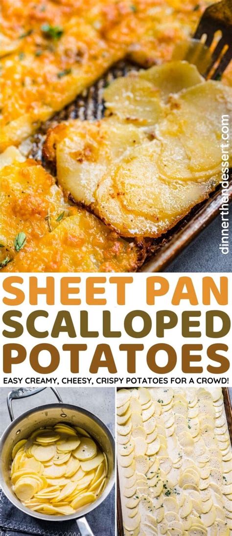 Sheet Pan Scalloped Potatoes Recipe Dinner, then Dessert