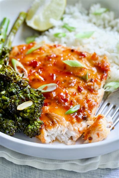 Sheet Pan Thai Baked Fish with Broccolini - From A Chef