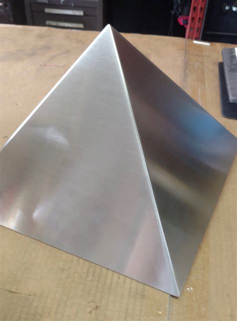 Sheet metal pyramid layout.  Combine multiple pyramids of different sizes an...
