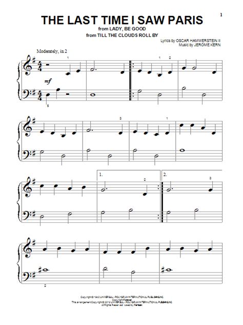Sheet music the last time i saw paris piano vocal. - Networks administrative policies and procedures manual.