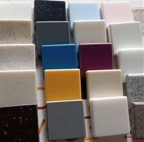 Sheets of solid surface.  With a couple of exceptions they Buy Corian sheet...