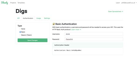 Sheety Authentication