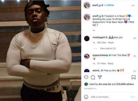 Sheff G and more than two dozen of his associates were arrested in Brooklyn, N.Y. By Pretty Honore. May 17 2023, Published 12:53 p.m. ET. Source: Instagram/@sheff_g. Following the 2022 arrest of YSL leader Young Thug, another hip-hop artist has been accused of conspiracy and subsequently taken into custody. On Tuesday, May 16, rapper Sheff G .... 