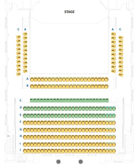 Sheffer Recital Hall at The Shedd Institute Seating Charts