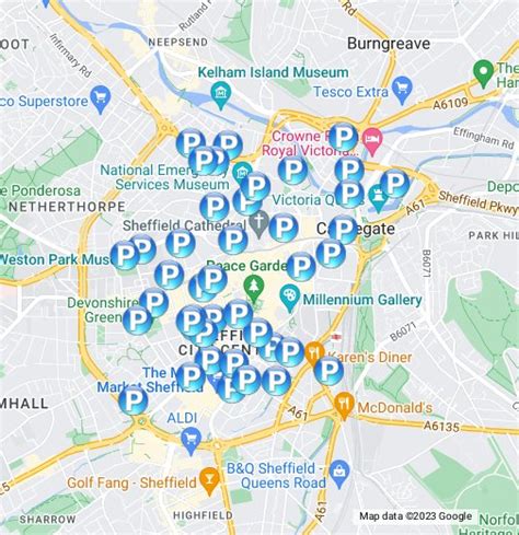 Sheffield City Centre Car Parks - Google My Maps