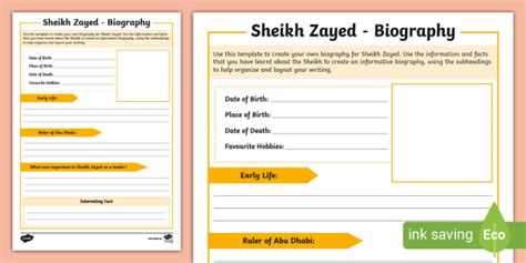 Sheikh zayed biography in bullet form