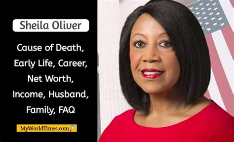Sheila oliver cause of death cancer. 08/01/2023 12:37 PM EDT. Updated: 08/01/2023 03:05 PM EDT. New Jersey Lt. Gov. Sheila Oliver, who served as the first Black woman Assembly speaker in state history … 