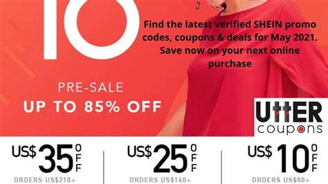 President's Day Sales: SHEIN typically honors President's Day with a limited-time free shipping promotion, plus $5 off $39 or more and $10 off $79 with a special promo code. Valentine's Day Sales: Treat your partner to fresh fits and glittering jewelry with an exclusive 40% off Valentine’s Day promo code from Shein.. 