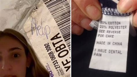 Shein help me tags. Shein denies that its factory workers wrote "help me" on tags and packaging, but admits that it outsources labor to China, where forced … 