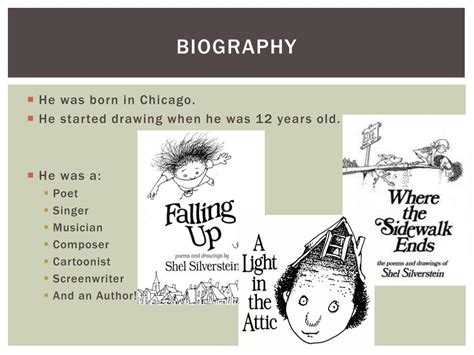 Shel silverstein biography powerpoint presentation examples
