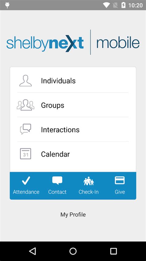The ShelbyNEXT Membership iPhone app allows you to access all of ShelbyNEXT Membership's core features while on the go! People Features: - Create People. - View lists of all members and groups .... 