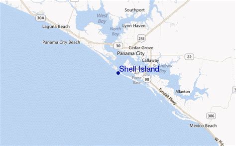 Shell Island Map - Island - Florida, United States - Mapcarta