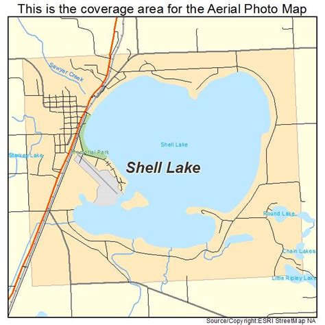 Shell Lake Map - Lake - Wisconsin, United States - Mapcarta