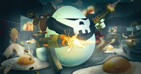Shell Shockers is a first-person shooter in which players control eggs as characters and use them to fight other players. Carry an Eggk-47, RPEGG into battle. This tactical shooter, developed by Blue Wizard Digital, fills a unique egg-shaped niche in the tactical shooter world. Players can change the name and appearance of their character .... 