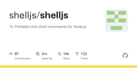 ShellJS - Unix shell commands for Node.js - GitHub