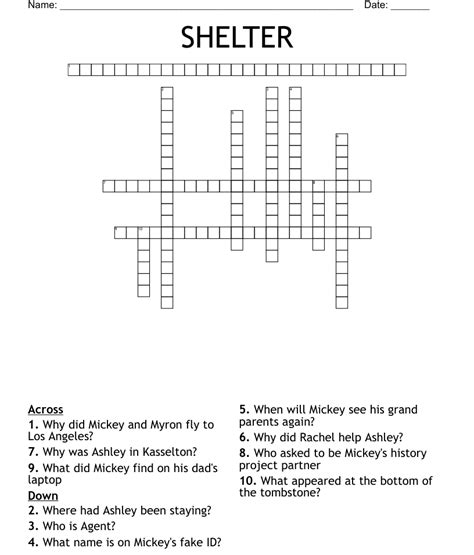 Shelter crossword clue 3 letters. Small Shelter. Crossword Clue. The crossword clue Small shelter. with 3 letters was last seen on the January 01, 1960. We found 20 possible solutions for this clue. Below are all possible answers to this clue ordered by its rank. You can easily improve your search by specifying the number of letters in the answer. 